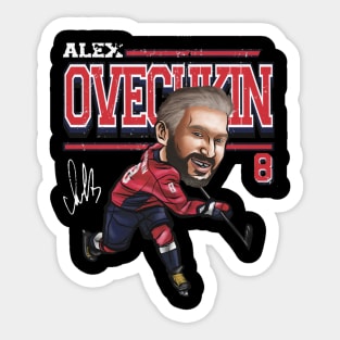 Alex Ovechkin Washington Cartoon Sticker